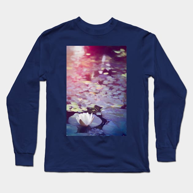 Pond Lily 36 Long Sleeve T-Shirt by secretgardener